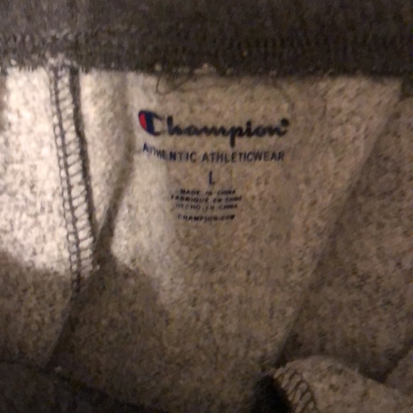 Champion sweats gently worn! Gray size large - Picture 5 of 5